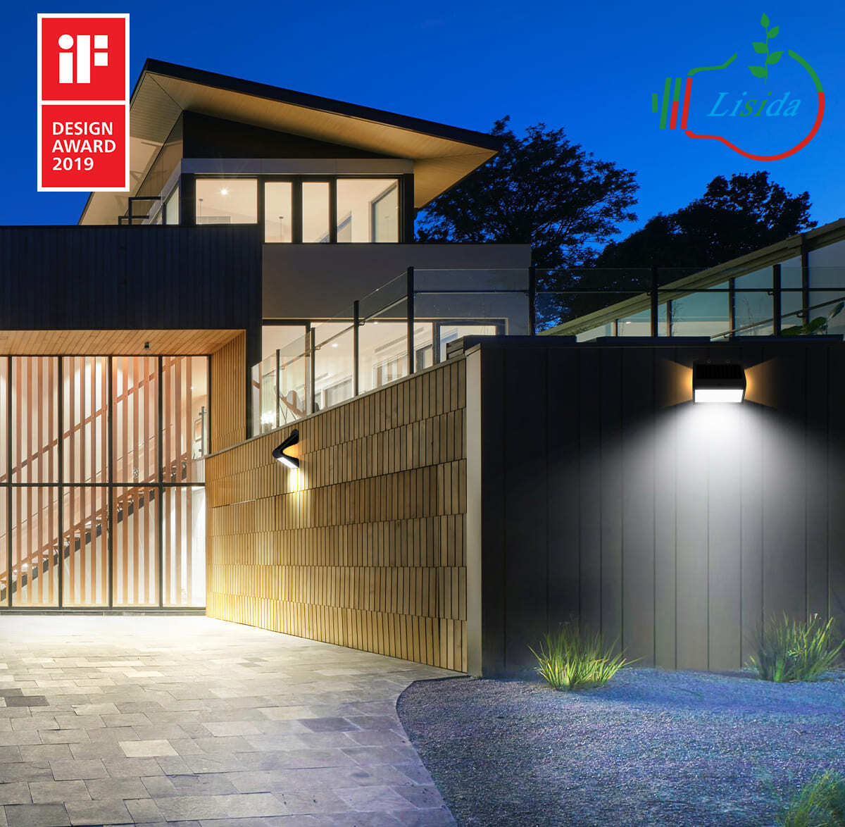 Butterfly Solar Wall Lights: Egypt Desert Perimeter Lighting