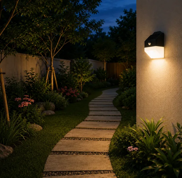 The working status of the Solar Wall Light The working status of the Solar Wall Light