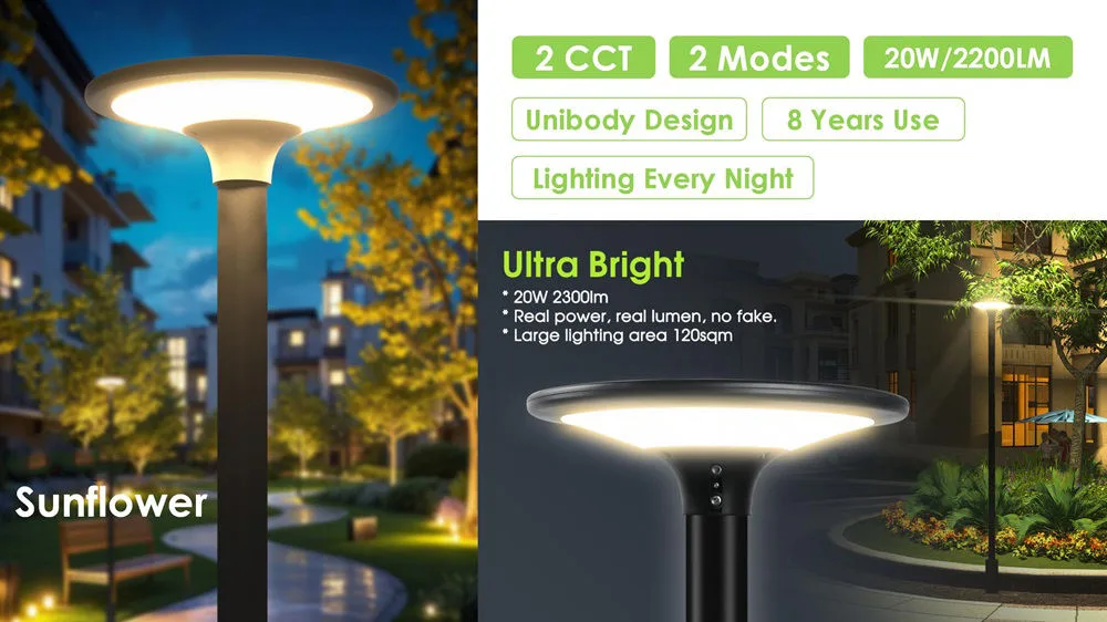 Sunflower solar light Sunflower solar light