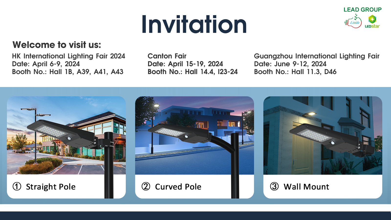 Invitation to HK Lighting Fair & Canton Fair(Spring) 2024